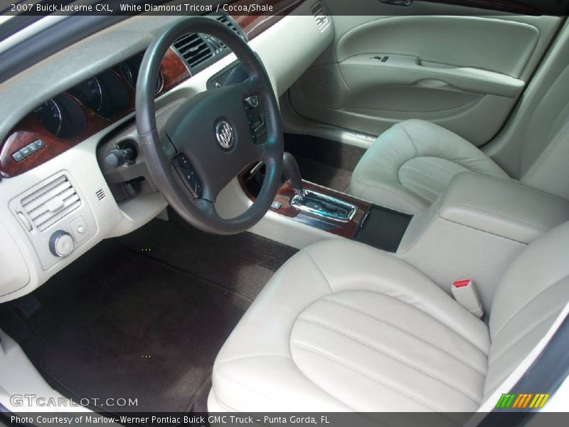 White Diamond Tricoat / Cocoa/Shale 2007 Buick Lucerne CXL