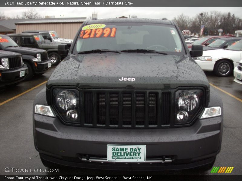 Natural Green Pearl / Dark Slate Gray 2010 Jeep Liberty Renegade 4x4