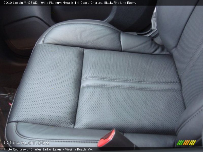 White Platinum Metallic Tri-Coat / Charcoal Black/Fine Line Ebony 2010 Lincoln MKS FWD
