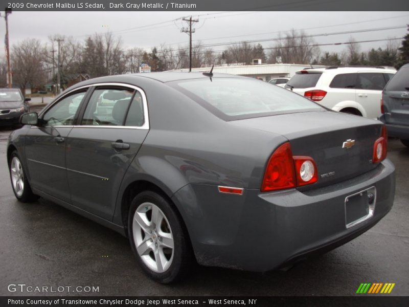 Dark Gray Metallic / Titanium 2009 Chevrolet Malibu LS Sedan