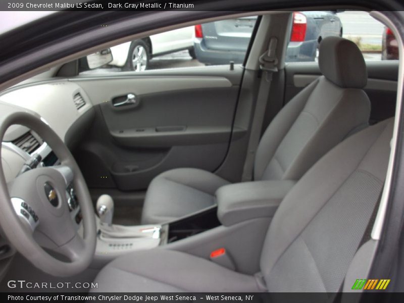 Dark Gray Metallic / Titanium 2009 Chevrolet Malibu LS Sedan