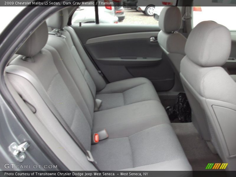 Dark Gray Metallic / Titanium 2009 Chevrolet Malibu LS Sedan