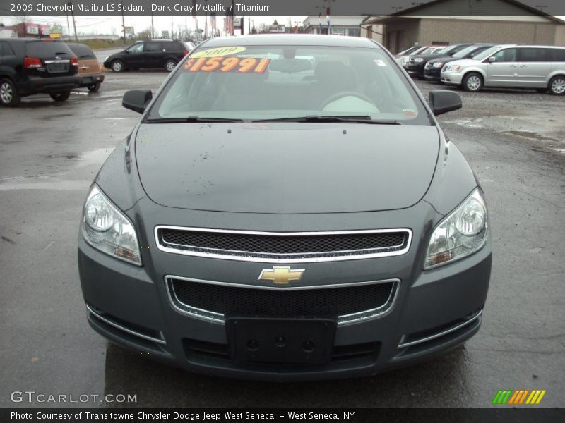 Dark Gray Metallic / Titanium 2009 Chevrolet Malibu LS Sedan