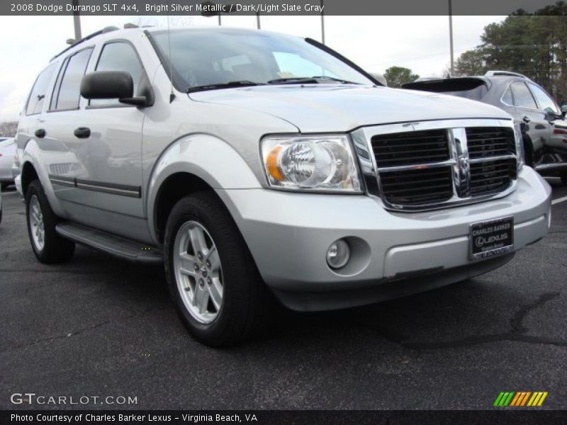 Bright Silver Metallic / Dark/Light Slate Gray 2008 Dodge Durango SLT 4x4