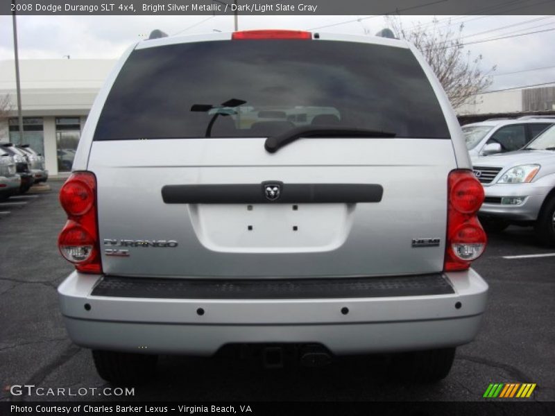 Bright Silver Metallic / Dark/Light Slate Gray 2008 Dodge Durango SLT 4x4