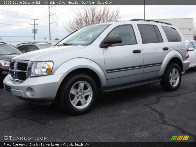 Bright Silver Metallic / Dark/Light Slate Gray 2008 Dodge Durango SLT 4x4