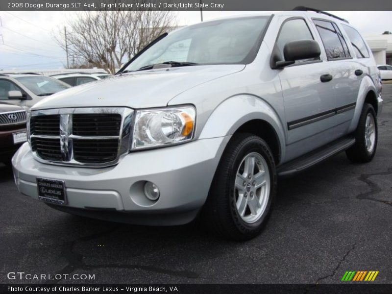 Bright Silver Metallic / Dark/Light Slate Gray 2008 Dodge Durango SLT 4x4
