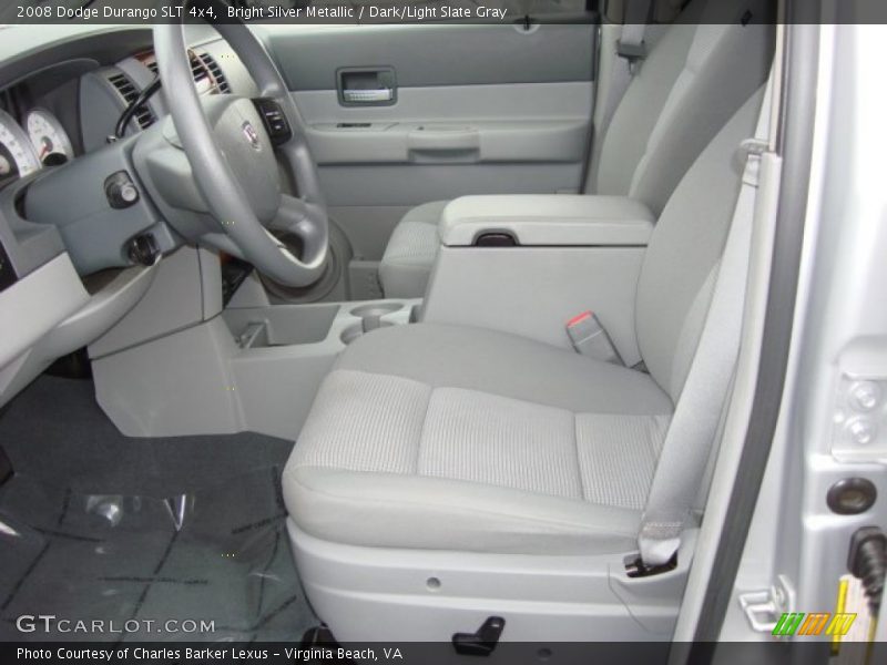 Bright Silver Metallic / Dark/Light Slate Gray 2008 Dodge Durango SLT 4x4
