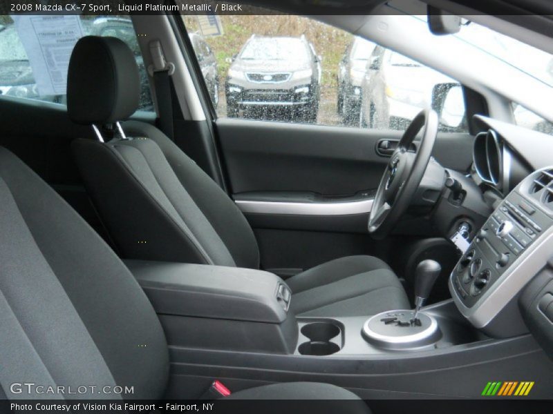 Liquid Platinum Metallic / Black 2008 Mazda CX-7 Sport