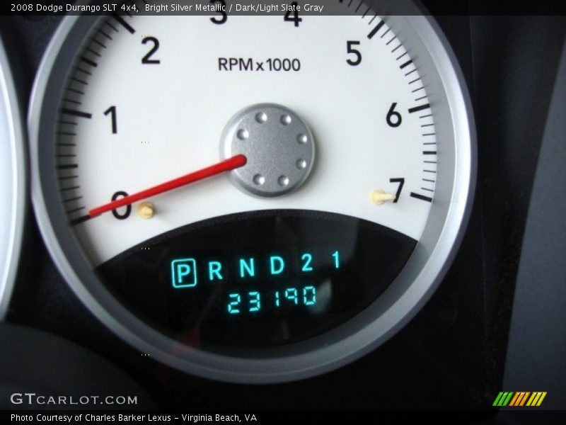 Bright Silver Metallic / Dark/Light Slate Gray 2008 Dodge Durango SLT 4x4