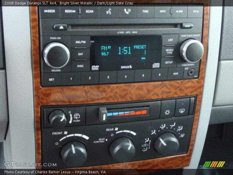 Bright Silver Metallic / Dark/Light Slate Gray 2008 Dodge Durango SLT 4x4