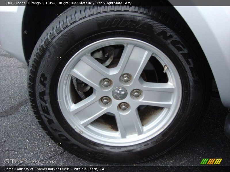 Bright Silver Metallic / Dark/Light Slate Gray 2008 Dodge Durango SLT 4x4