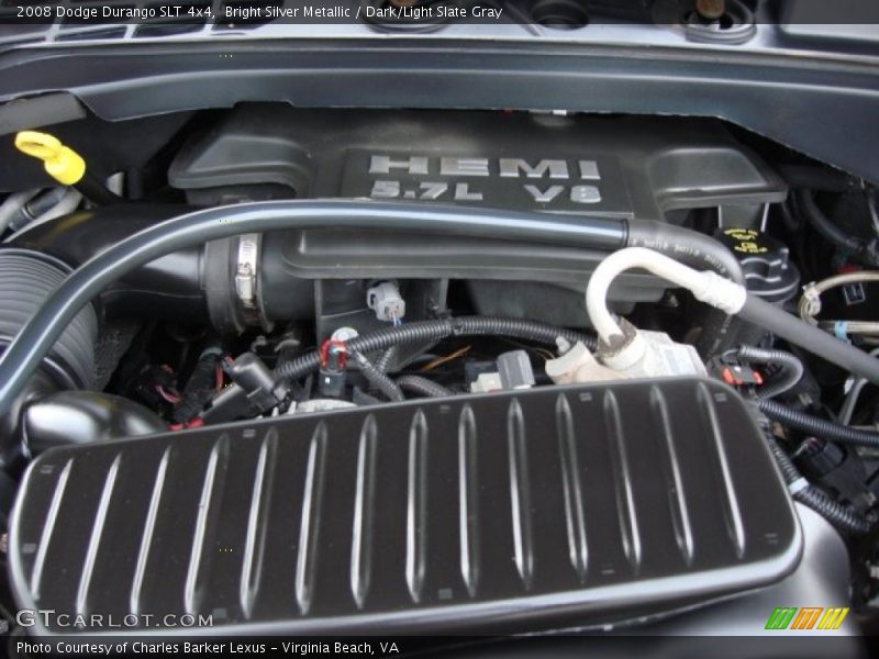 Bright Silver Metallic / Dark/Light Slate Gray 2008 Dodge Durango SLT 4x4
