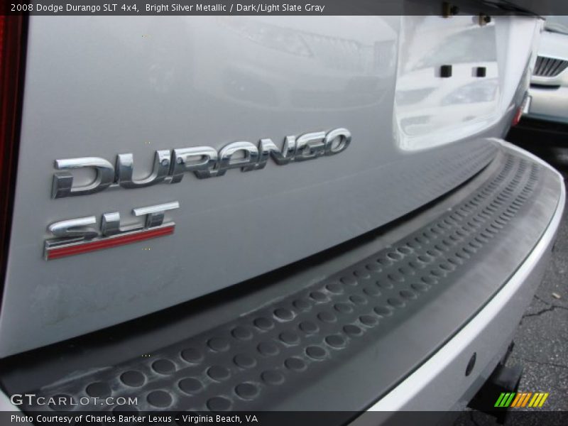 Bright Silver Metallic / Dark/Light Slate Gray 2008 Dodge Durango SLT 4x4