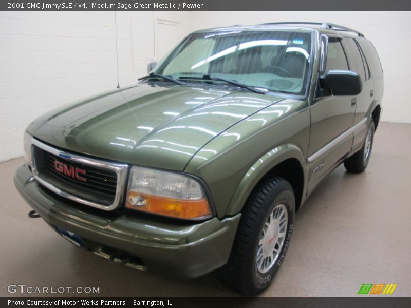 Medium Sage Green Metallic / Pewter 2001 GMC Jimmy SLE 4x4