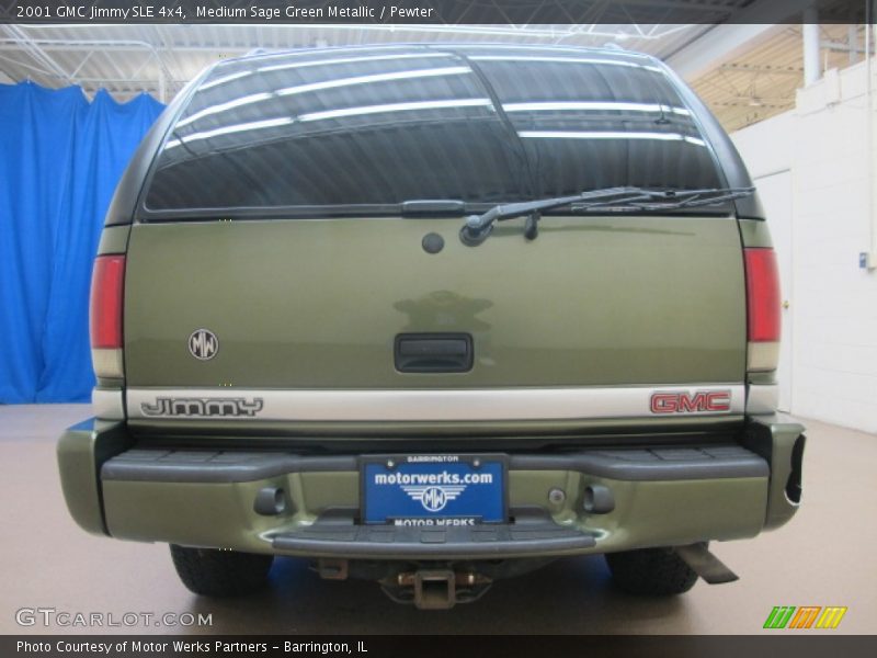 Medium Sage Green Metallic / Pewter 2001 GMC Jimmy SLE 4x4