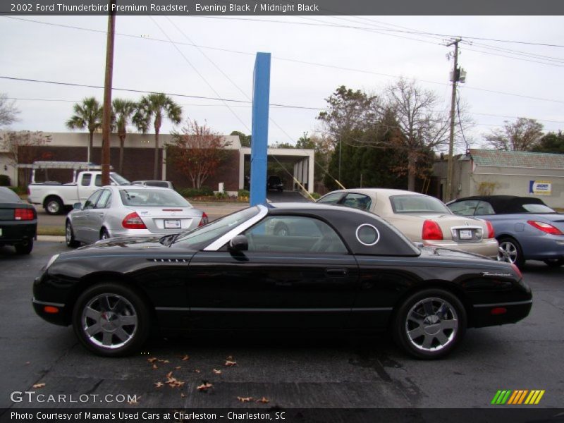 Evening Black / Midnight Black 2002 Ford Thunderbird Premium Roadster