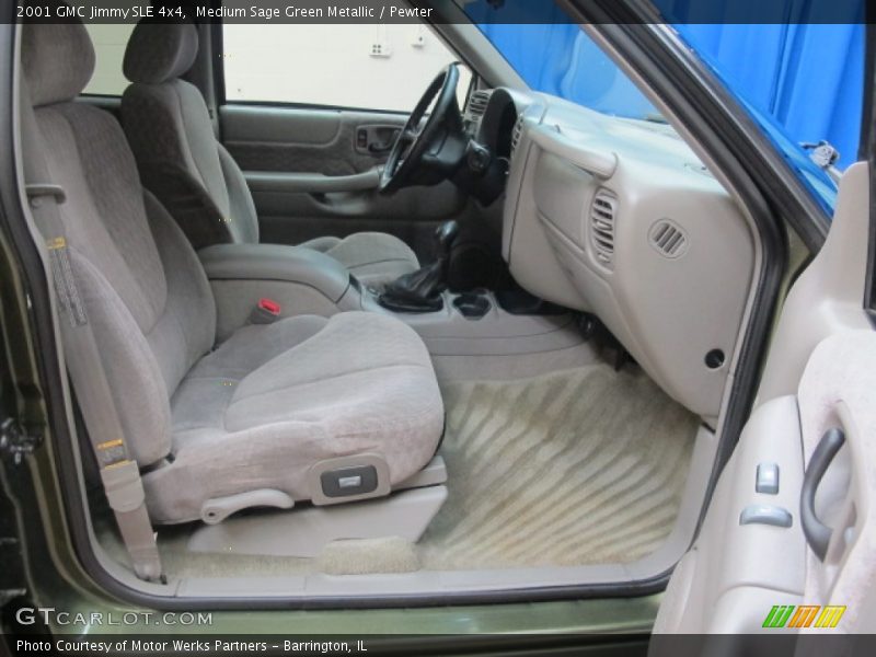 Medium Sage Green Metallic / Pewter 2001 GMC Jimmy SLE 4x4