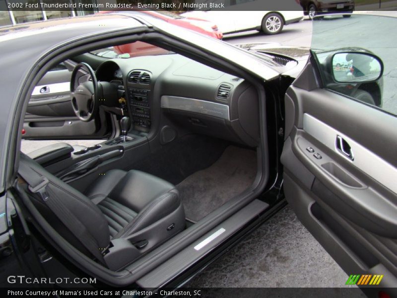 Evening Black / Midnight Black 2002 Ford Thunderbird Premium Roadster