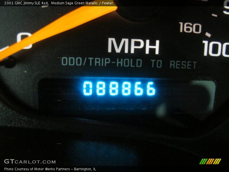 Medium Sage Green Metallic / Pewter 2001 GMC Jimmy SLE 4x4