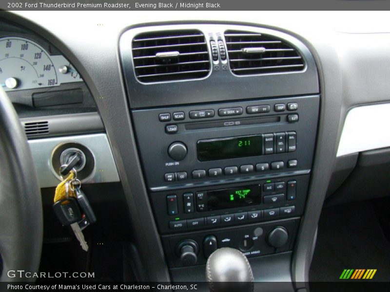 Evening Black / Midnight Black 2002 Ford Thunderbird Premium Roadster