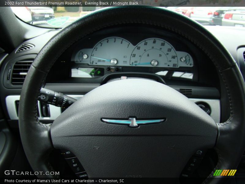 Evening Black / Midnight Black 2002 Ford Thunderbird Premium Roadster