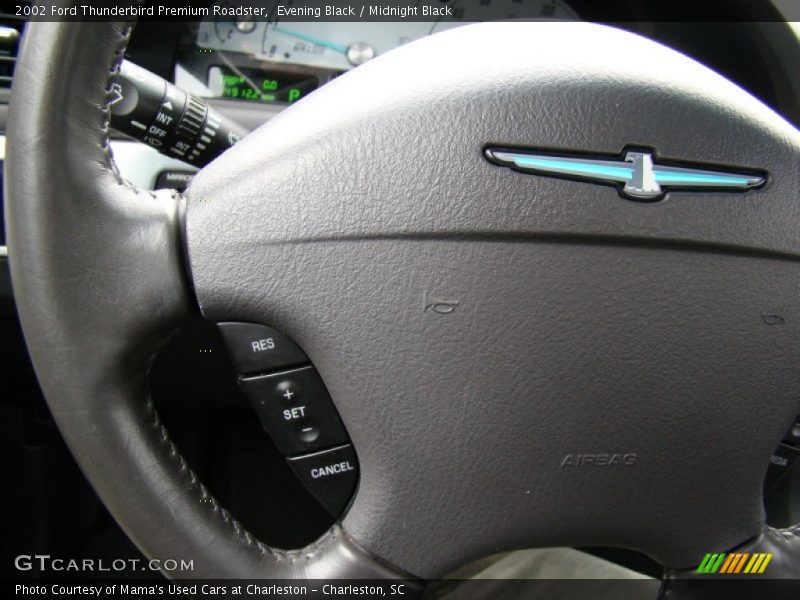 Evening Black / Midnight Black 2002 Ford Thunderbird Premium Roadster