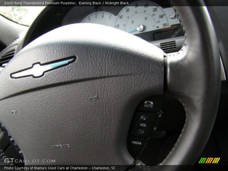 Evening Black / Midnight Black 2002 Ford Thunderbird Premium Roadster
