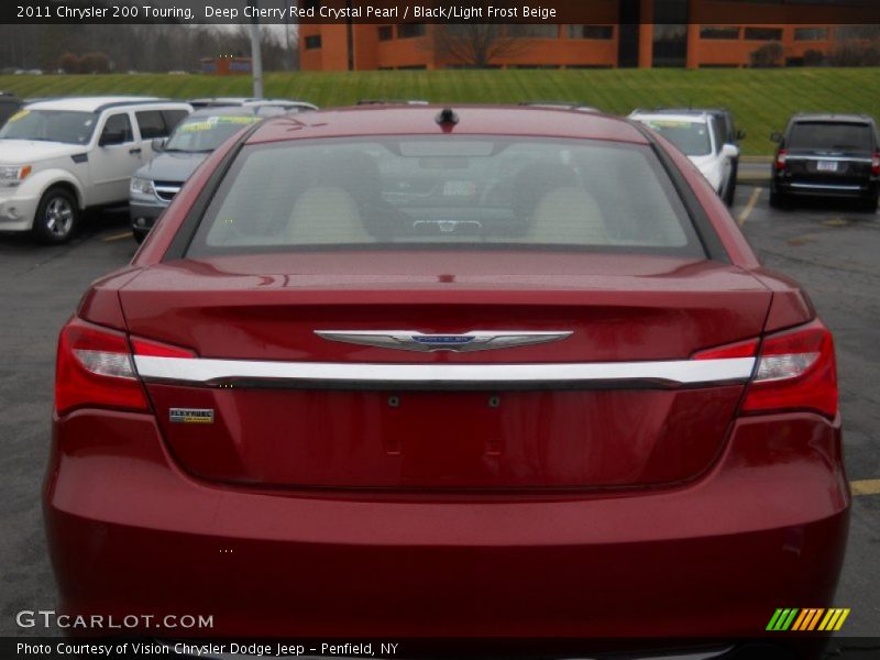 Deep Cherry Red Crystal Pearl / Black/Light Frost Beige 2011 Chrysler 200 Touring