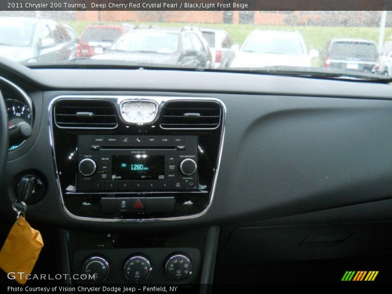 Deep Cherry Red Crystal Pearl / Black/Light Frost Beige 2011 Chrysler 200 Touring
