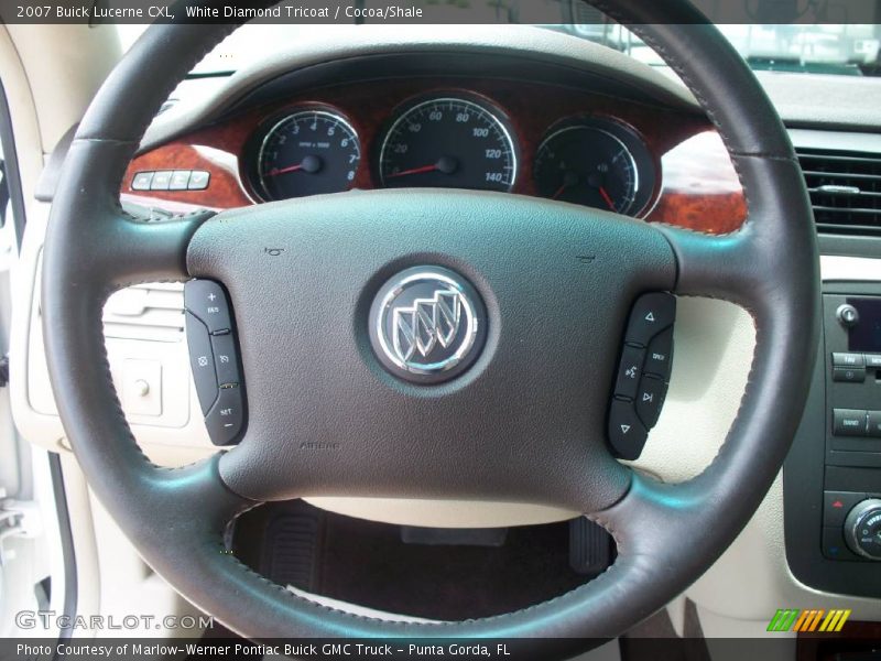 White Diamond Tricoat / Cocoa/Shale 2007 Buick Lucerne CXL