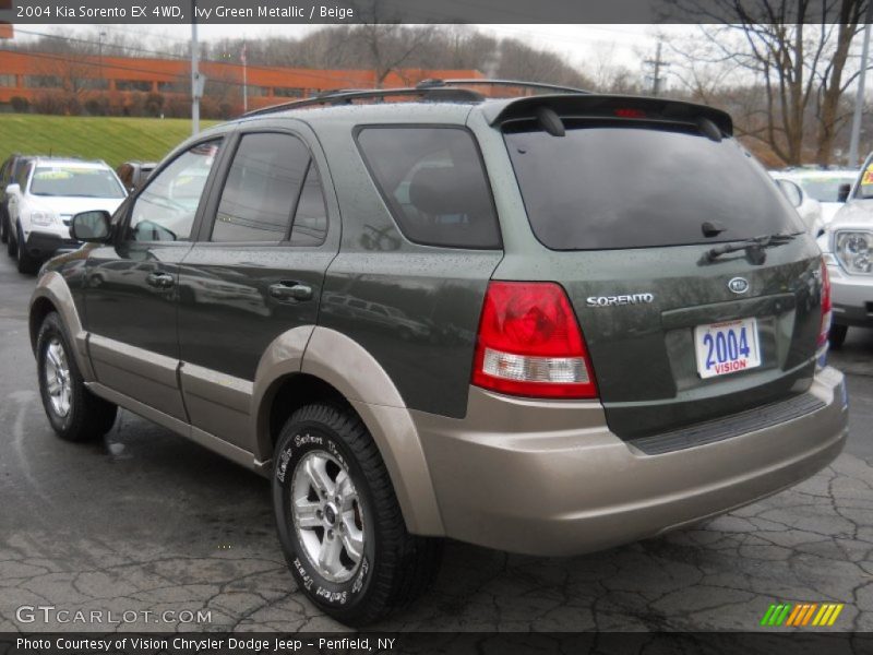 Ivy Green Metallic / Beige 2004 Kia Sorento EX 4WD