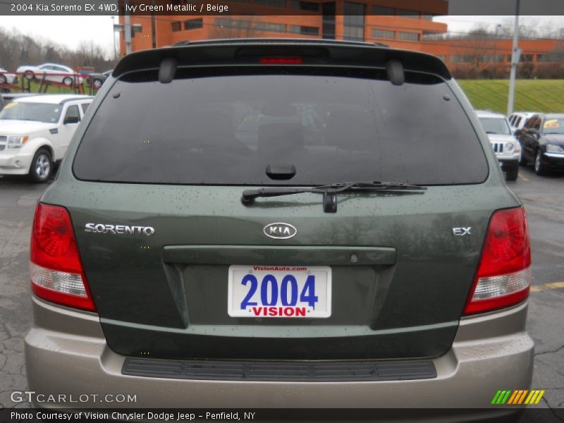 Ivy Green Metallic / Beige 2004 Kia Sorento EX 4WD