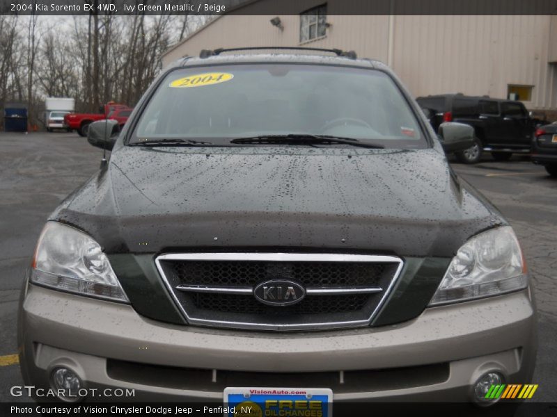 Ivy Green Metallic / Beige 2004 Kia Sorento EX 4WD