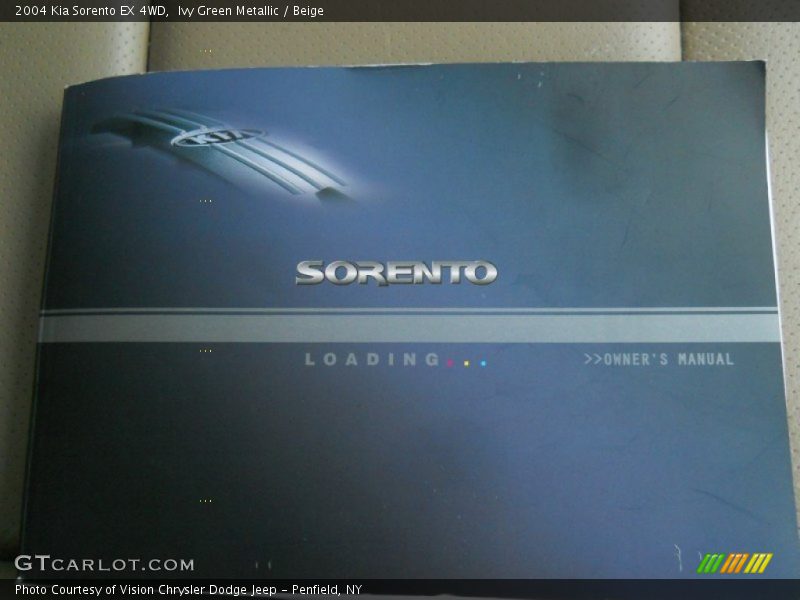 Ivy Green Metallic / Beige 2004 Kia Sorento EX 4WD