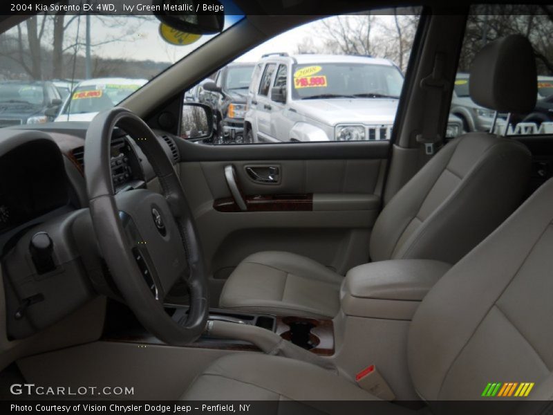 Ivy Green Metallic / Beige 2004 Kia Sorento EX 4WD