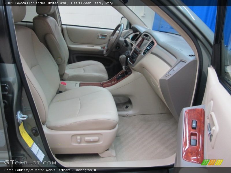 Oasis Green Pearl / Ivory 2005 Toyota Highlander Limited 4WD