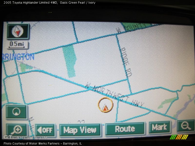 Oasis Green Pearl / Ivory 2005 Toyota Highlander Limited 4WD