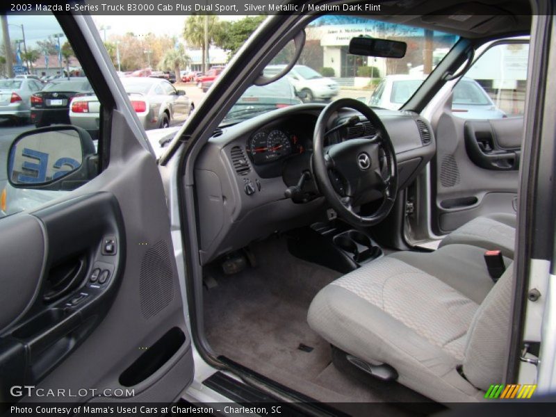 Silver Metallic / Medium Dark Flint 2003 Mazda B-Series Truck B3000 Cab Plus Dual Sport