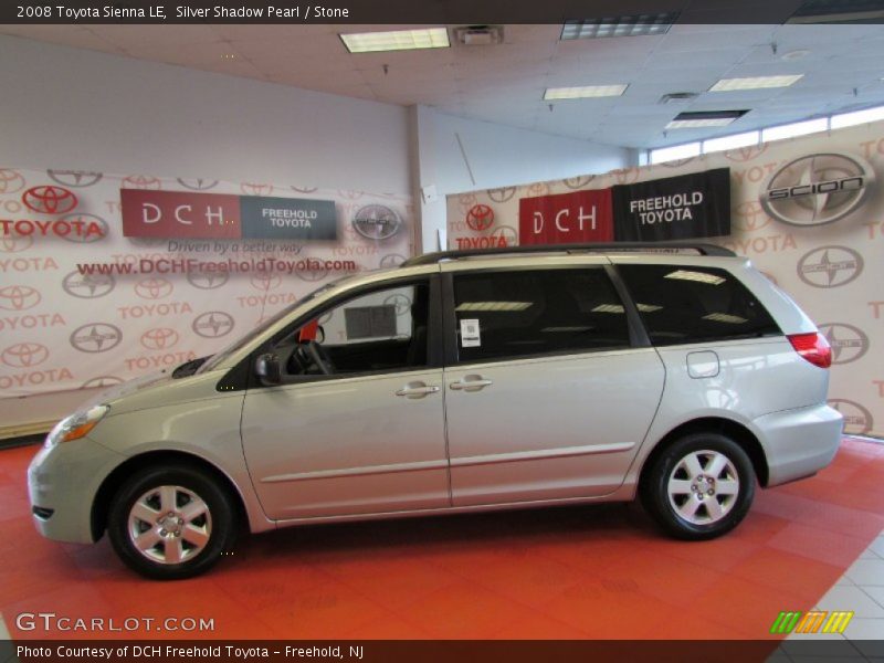 Silver Shadow Pearl / Stone 2008 Toyota Sienna LE