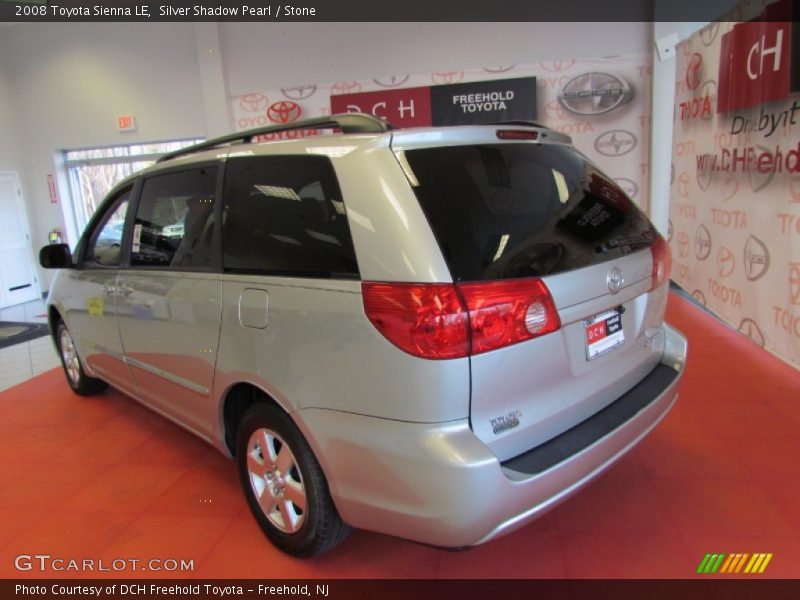 Silver Shadow Pearl / Stone 2008 Toyota Sienna LE