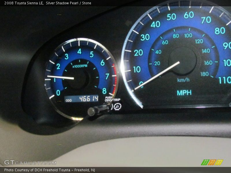 Silver Shadow Pearl / Stone 2008 Toyota Sienna LE