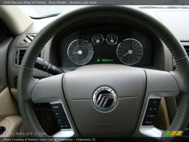 Moss Metallic / Medium Light Stone 2009 Mercury Milan I4 Premier