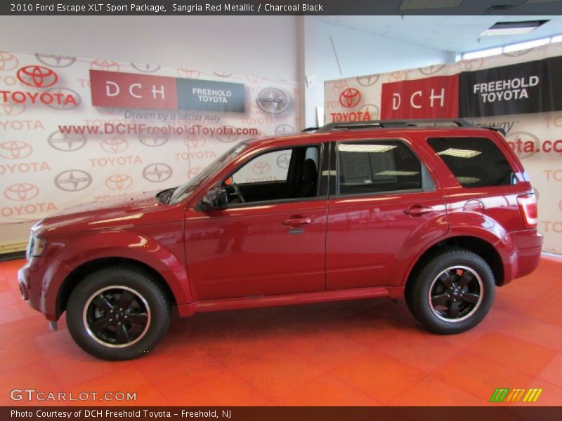 Sangria Red Metallic / Charcoal Black 2010 Ford Escape XLT Sport Package