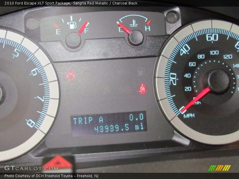 Sangria Red Metallic / Charcoal Black 2010 Ford Escape XLT Sport Package