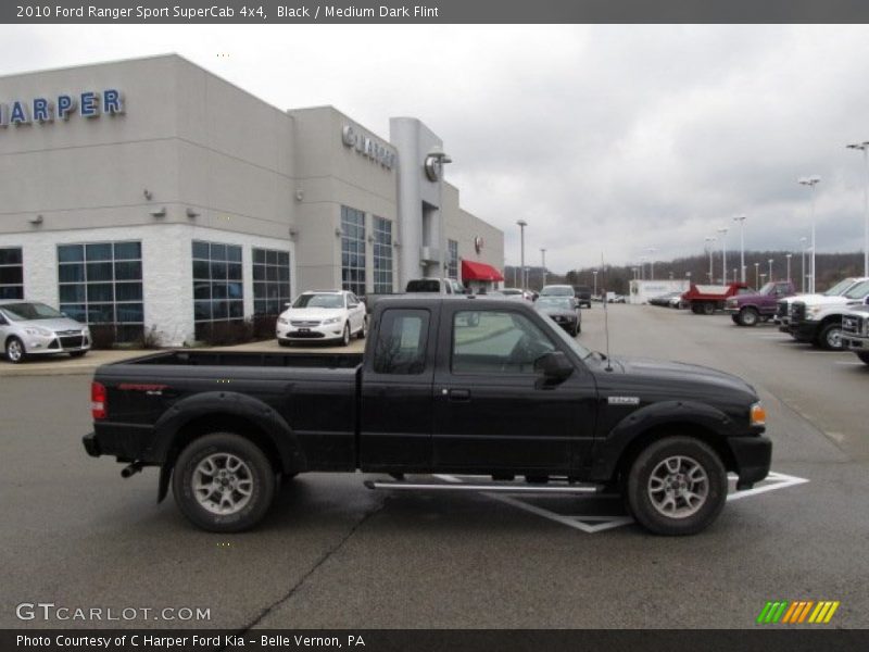 Black / Medium Dark Flint 2010 Ford Ranger Sport SuperCab 4x4
