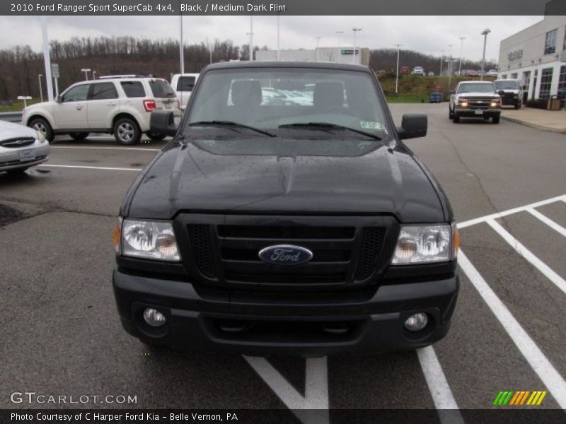 Black / Medium Dark Flint 2010 Ford Ranger Sport SuperCab 4x4
