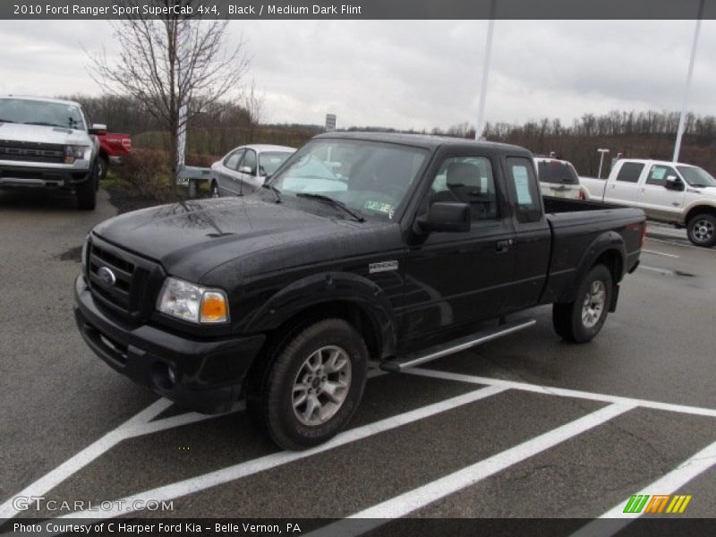 Black / Medium Dark Flint 2010 Ford Ranger Sport SuperCab 4x4