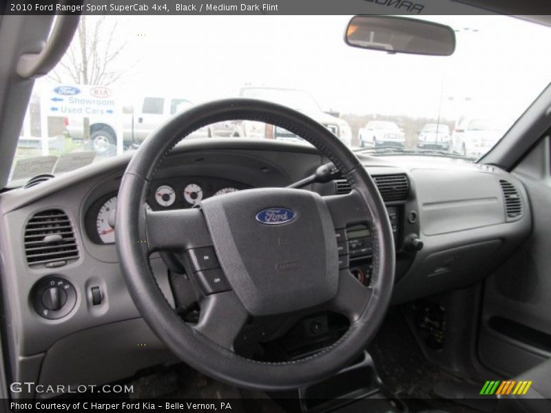 Black / Medium Dark Flint 2010 Ford Ranger Sport SuperCab 4x4