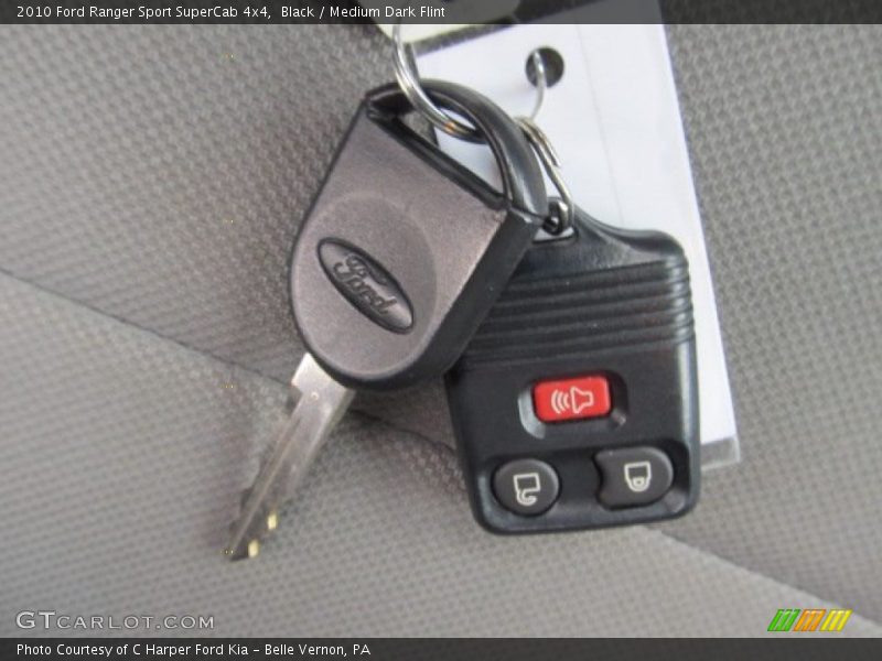Black / Medium Dark Flint 2010 Ford Ranger Sport SuperCab 4x4